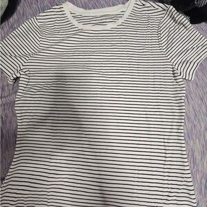 Striped Black and White Women's Top